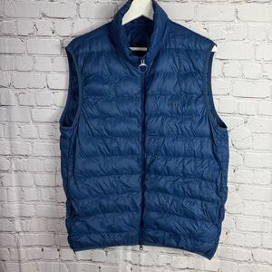 BARBOUR BRETBY QUILTED GILET NAVY VEST Size Large  K